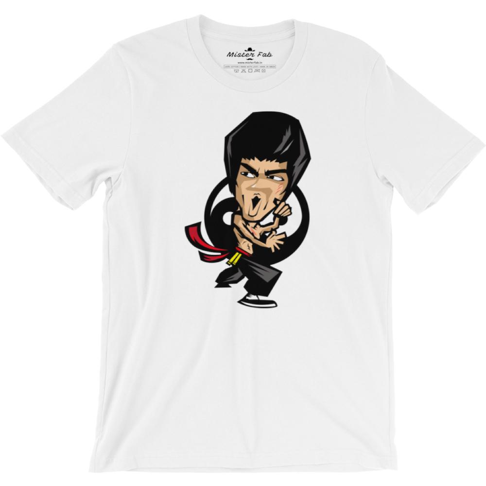 Bruce Lee Men Round Neck T-shirt - Mister Fab