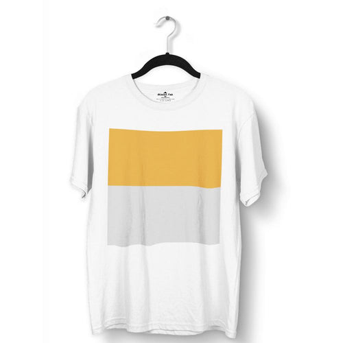 Dual Colour Block Round Neck T-Shirt - Mister Fab