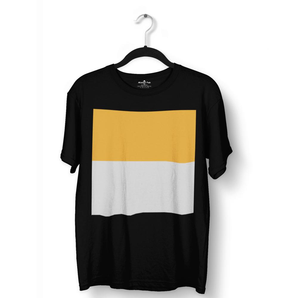 Dual Colour Block Round Neck T-Shirt - Mister Fab