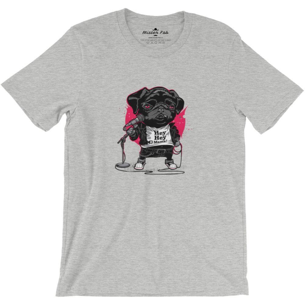 Cute Puppy Singing round neck T-shirts - Mister Fab