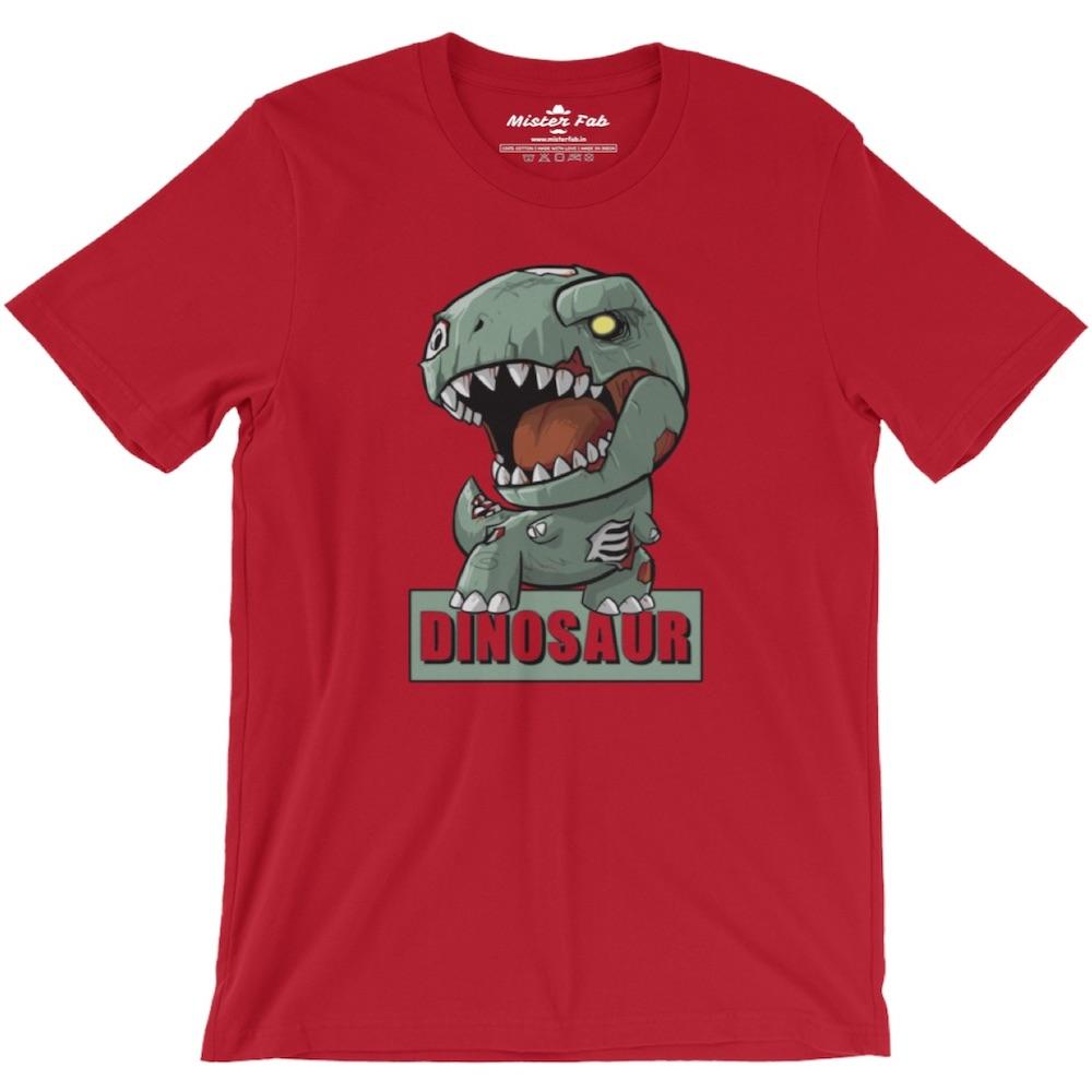 Dinosaur Men round Neck T-Shirts - Mister Fab