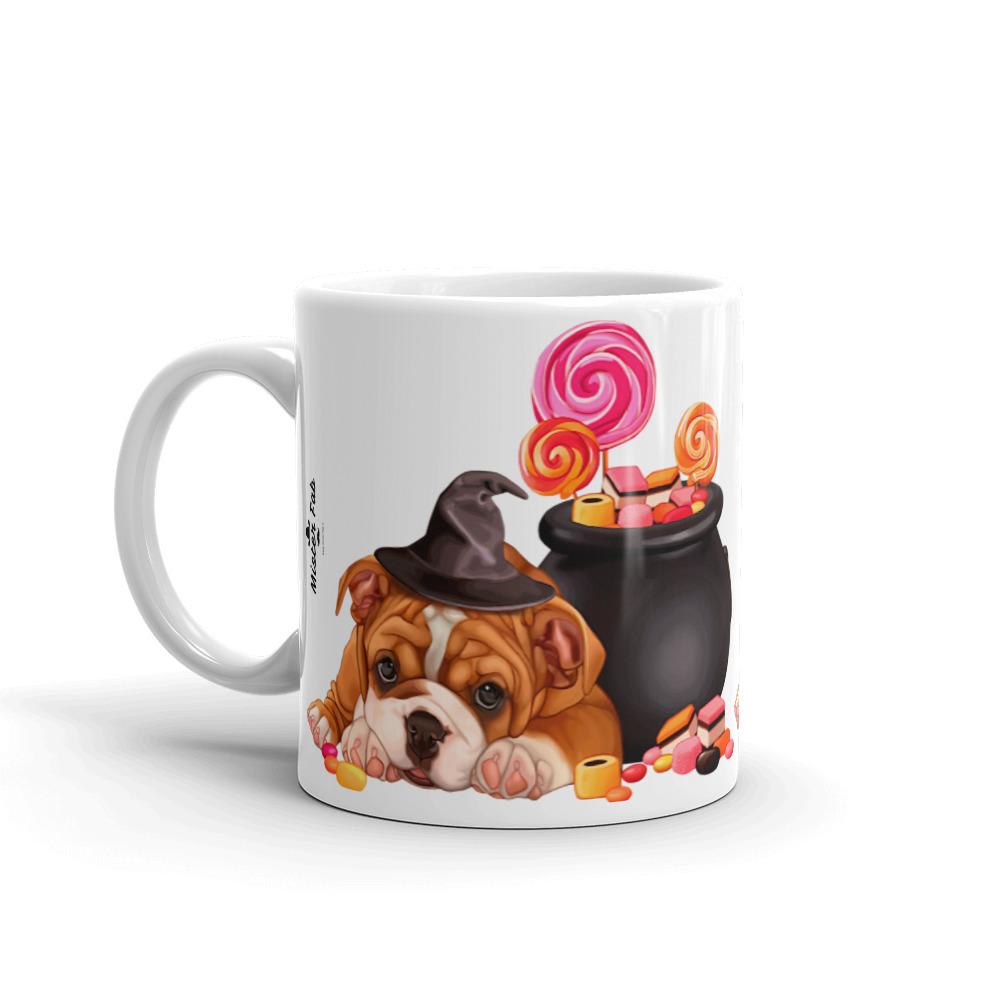 Cute Puppy With Candy Coffee Mug - Mister Fab