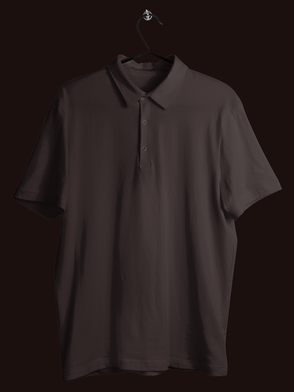 Mister Fab Unisex Premium Coffee Brown Cotton Polo Shirt