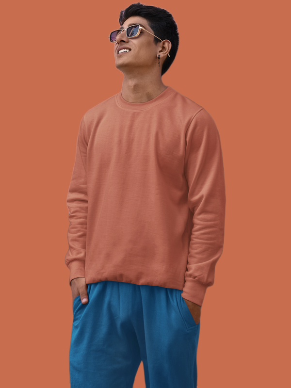 Mister Fab Premium Coral Cotton Sweatshirt