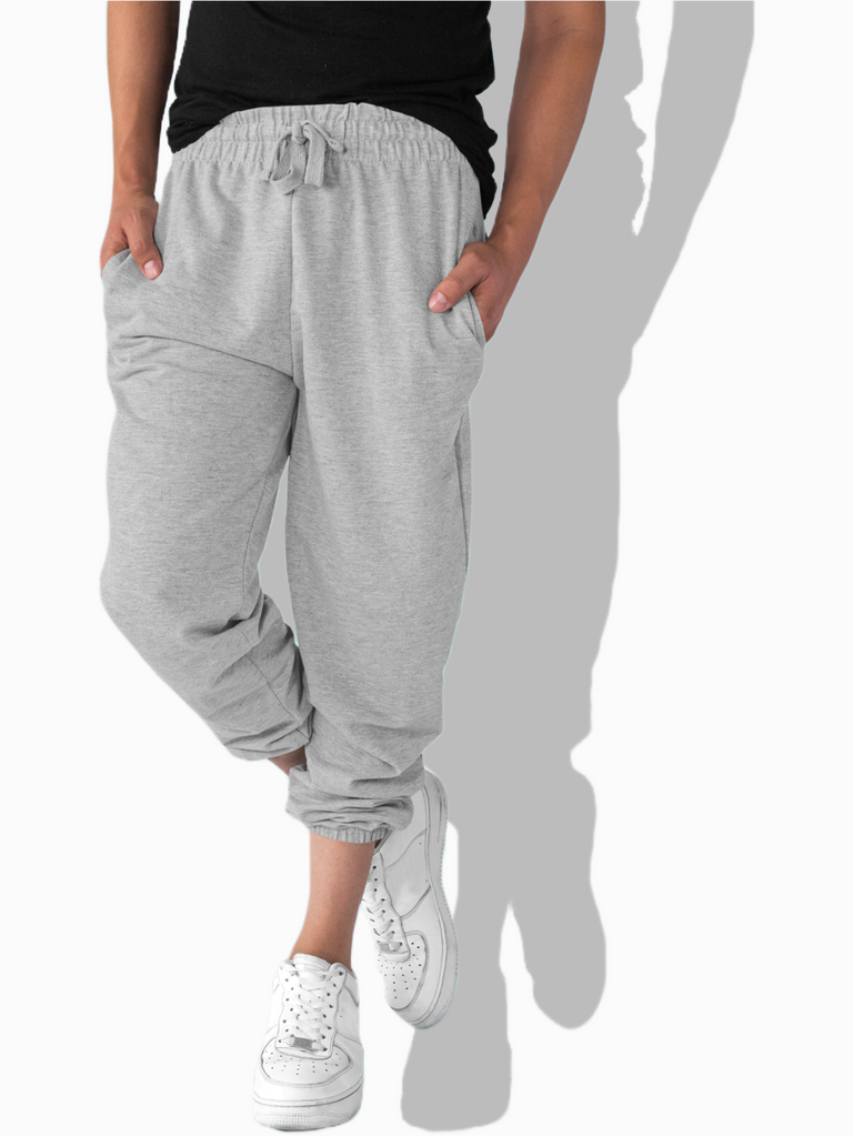 Mister Fab Unisex Premium Grey Melange Cotton Jogger