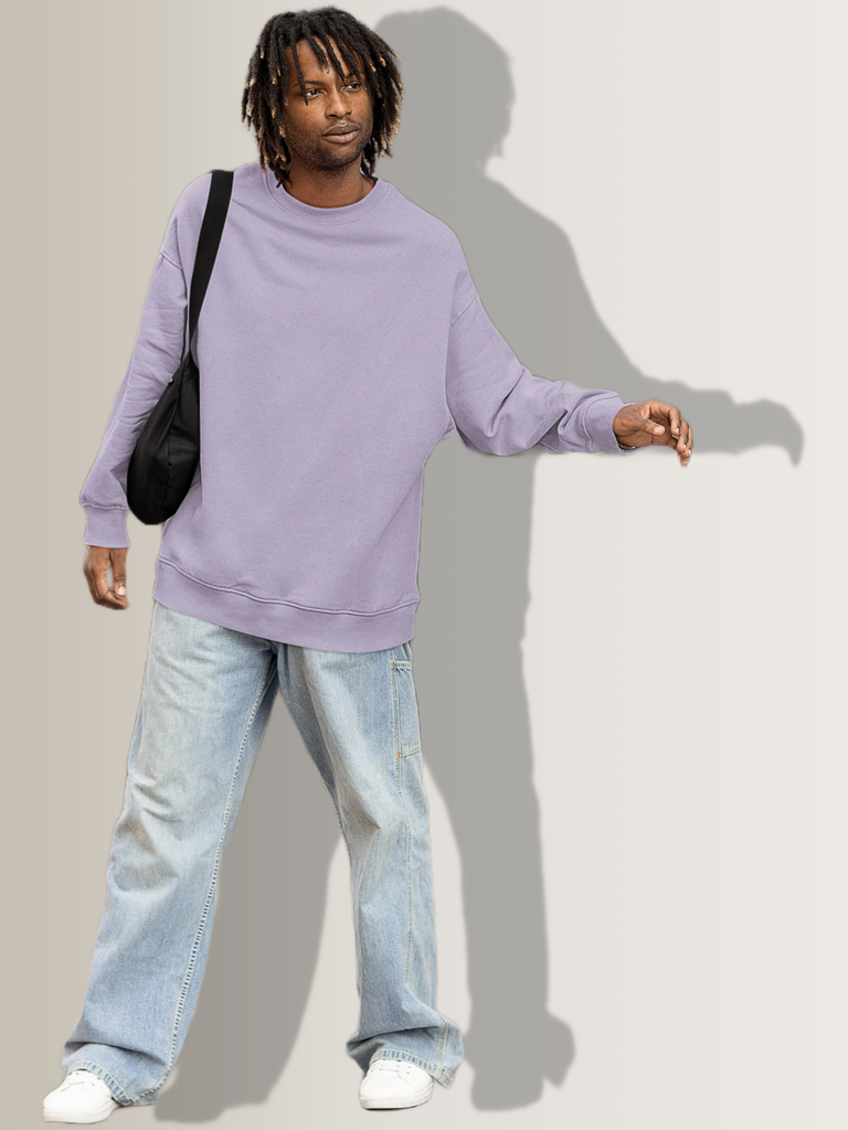 Mister Fab Lavender Heavyweight Oversized Sweatshirt