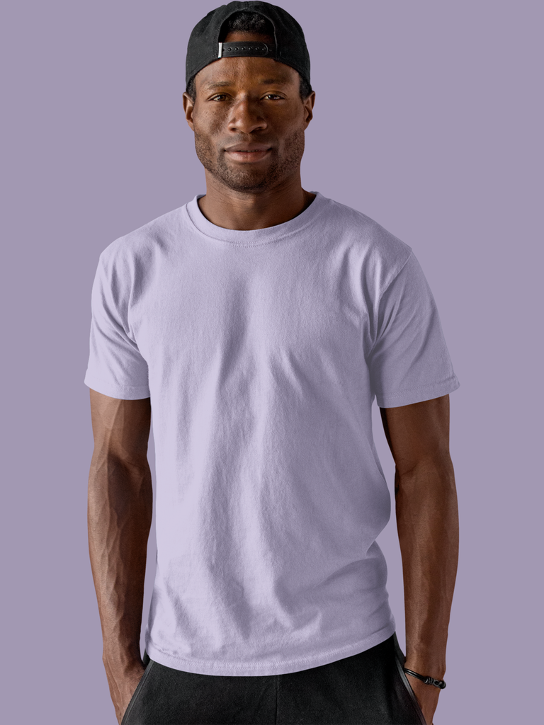Mister Fab Premium Lavender Cotton T-Shirt