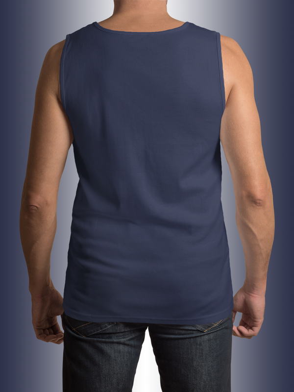 Mister Fab Navy Blue Men's Gym Vest