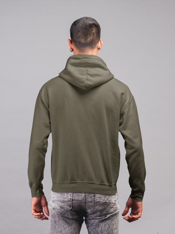 Mister Fab Olive Green Hooded Sweatshirt