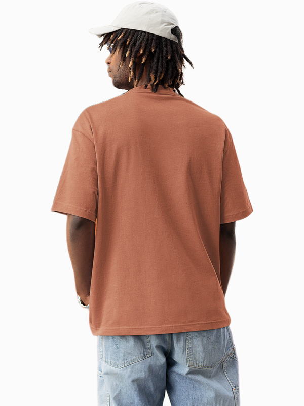 Mister Fab Oversized Premium Coral Cotton T-Shirt