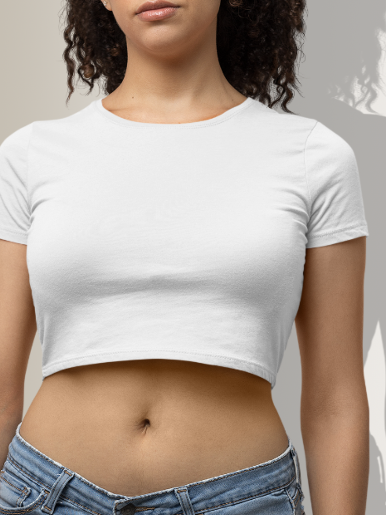Mister Fab White Crop Top