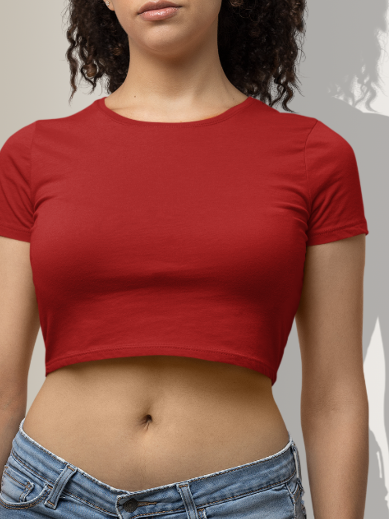 Mister Fab Red Crop Top