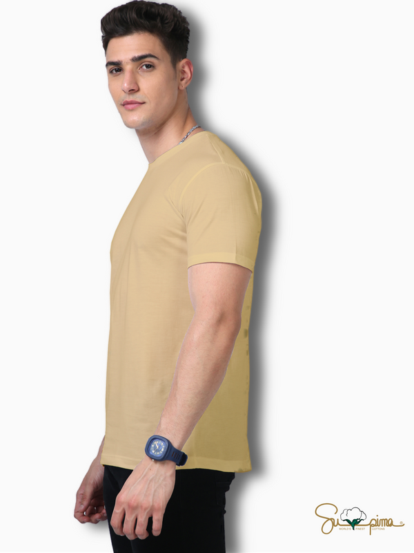 Unisex Supima Cotton T-Shirt - Beige