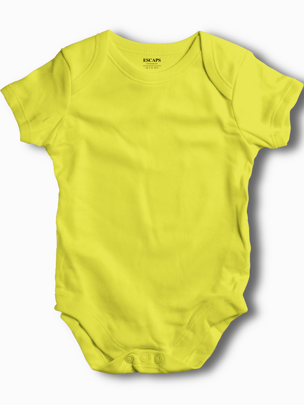 Mister Fab Yellow Kids Rompers