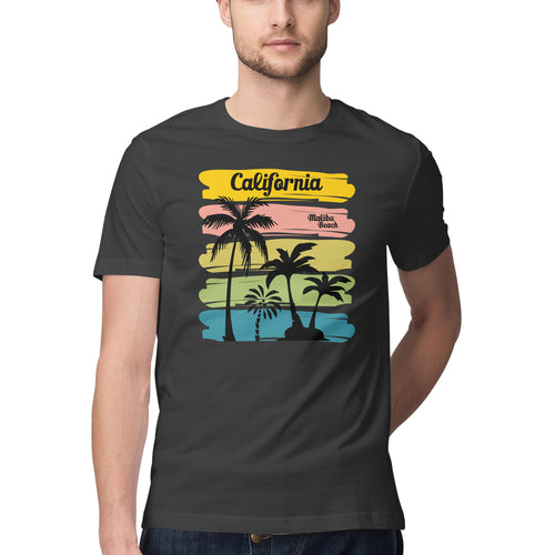 California Printed Beach T-shirt - Mister Fab