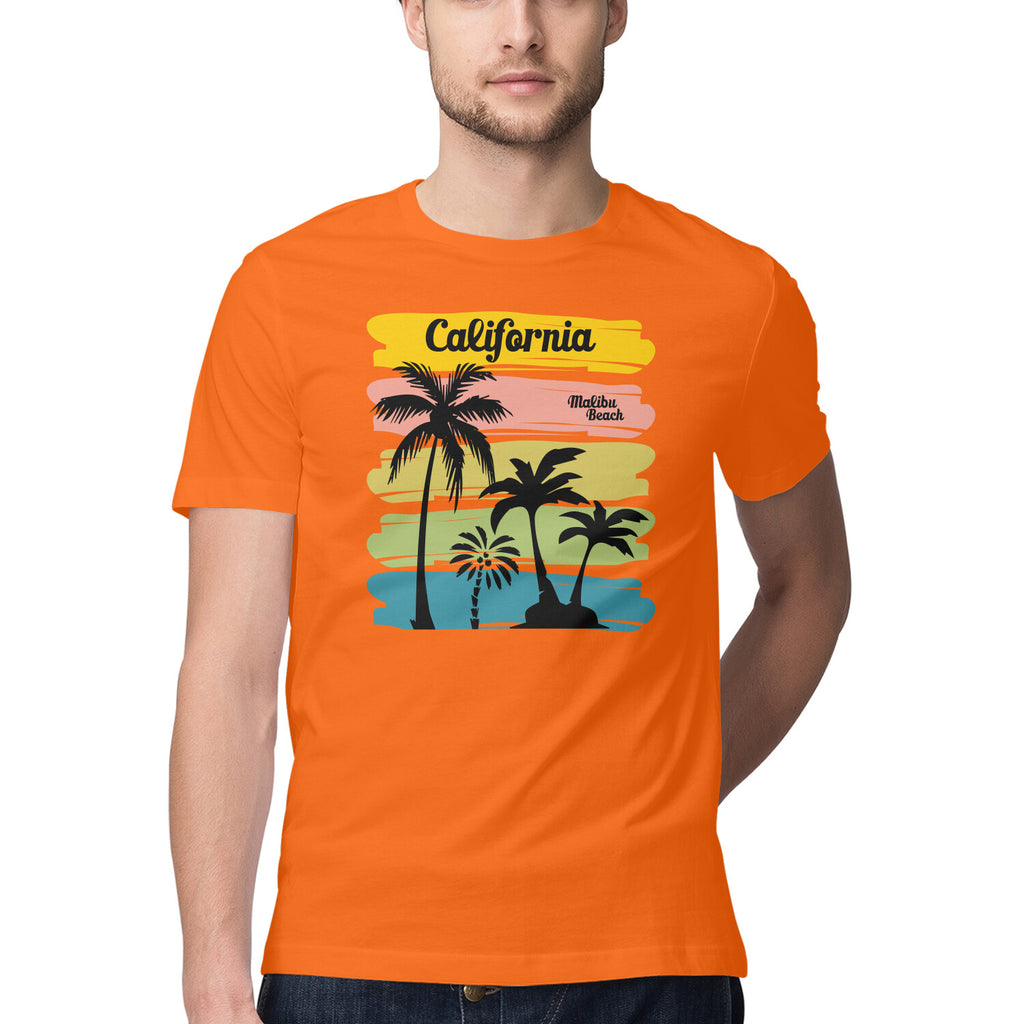 California Printed Beach T-shirt - Mister Fab