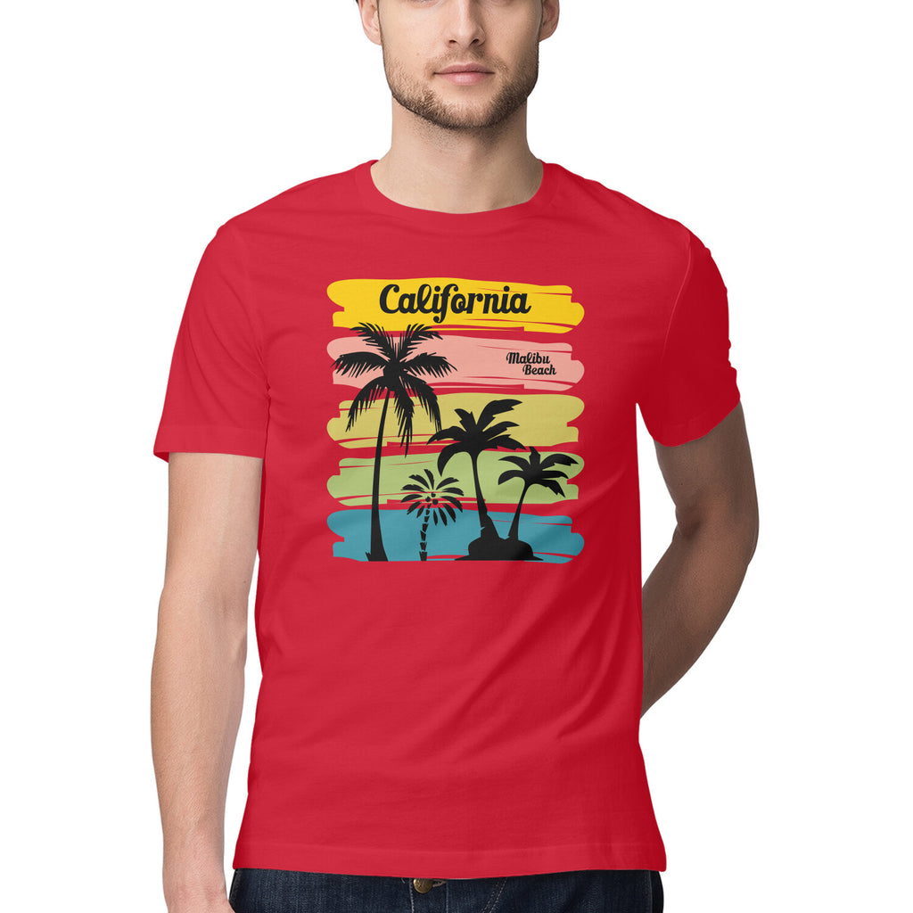 California Printed Beach T-shirt - Mister Fab