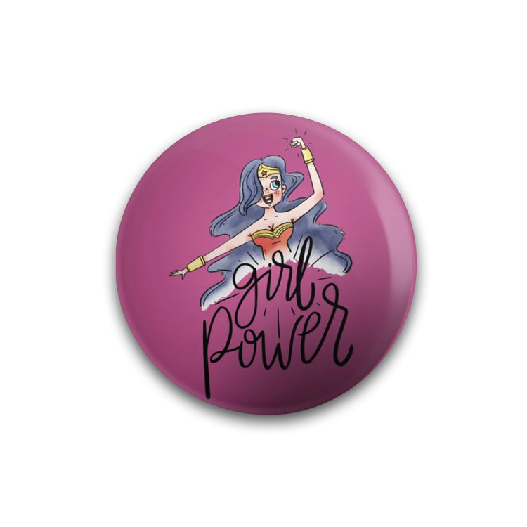 Girl Power Button Badge - Mister Fab