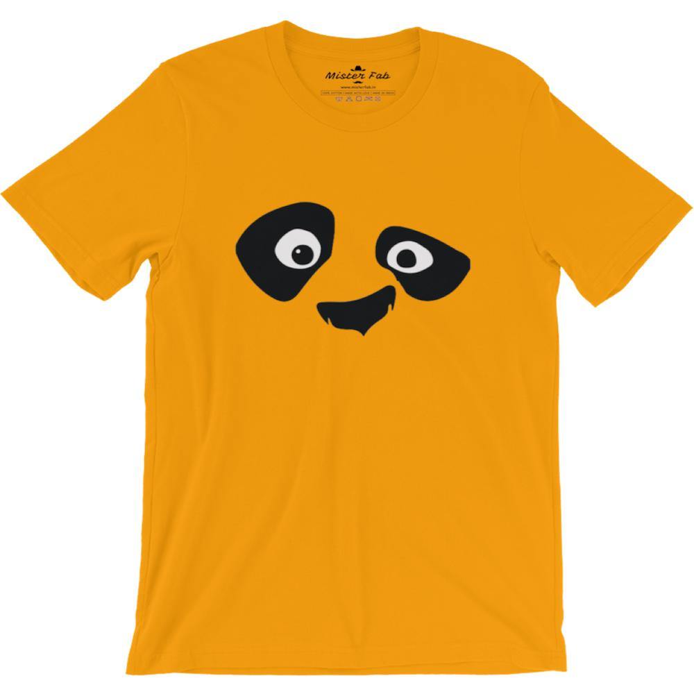 Winking Panda Men Round Neck T-Shirts - Mister Fab