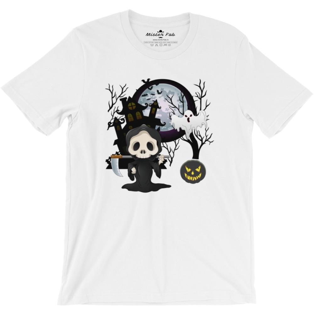 Halloween Ghost Men round Neck T-Shirts - Mister Fab