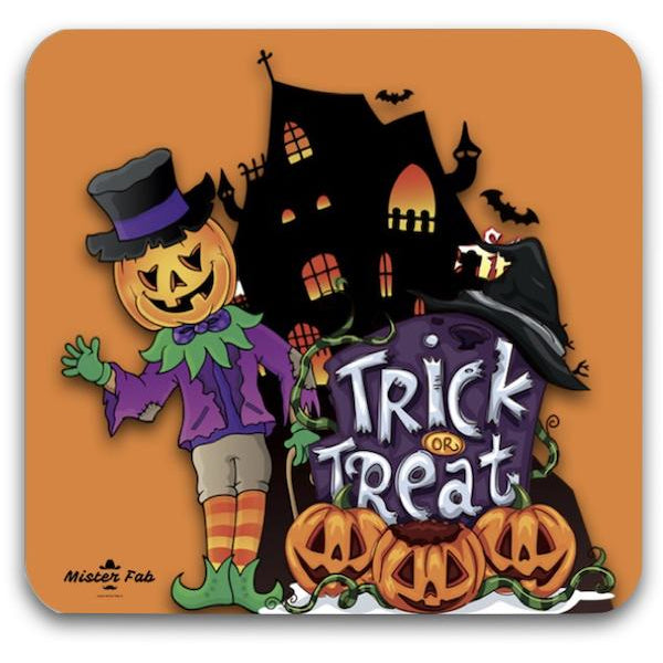 Pumpkin Trick or Treat Mouse Pad by Mister Fab - Mister Fab