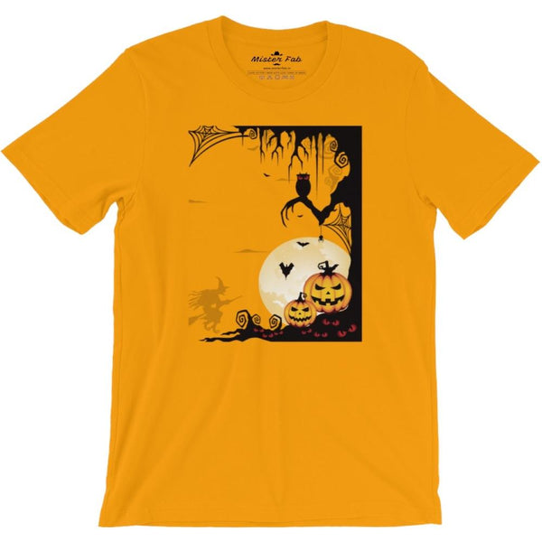 Pumpkin Halloween round Neck T-Shirts - Mister Fab
