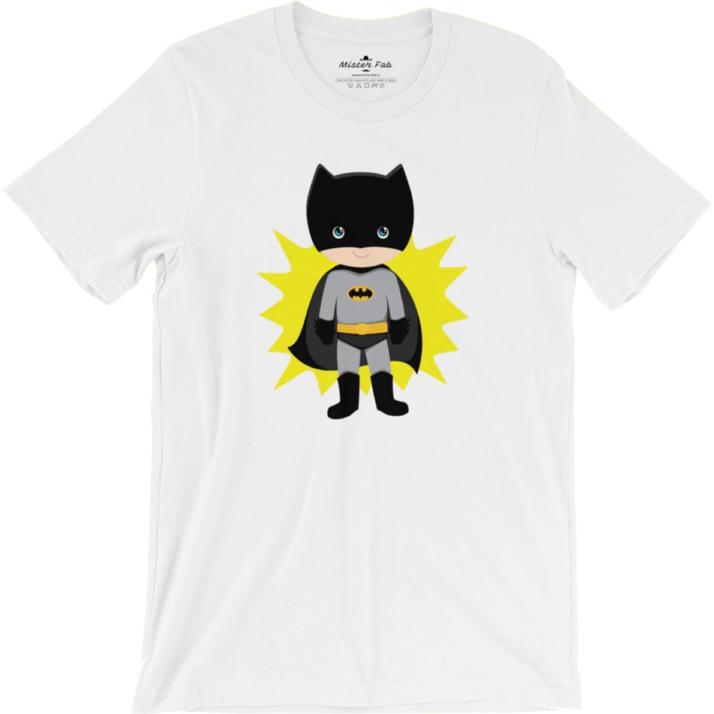 Kid Batman Round Neck T-Shirts - Mister Fab