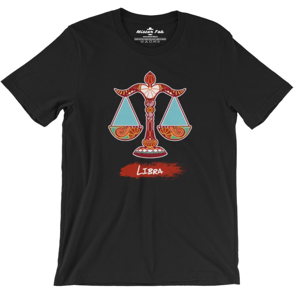 Libra round Neck T-Shirts - Mister Fab