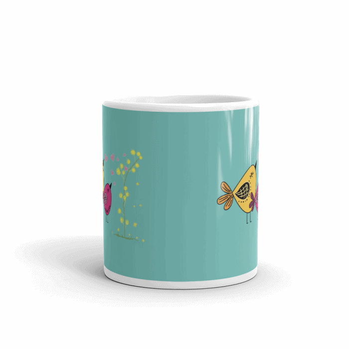 Love Bird Coffee and Tea Mug - Mister Fab