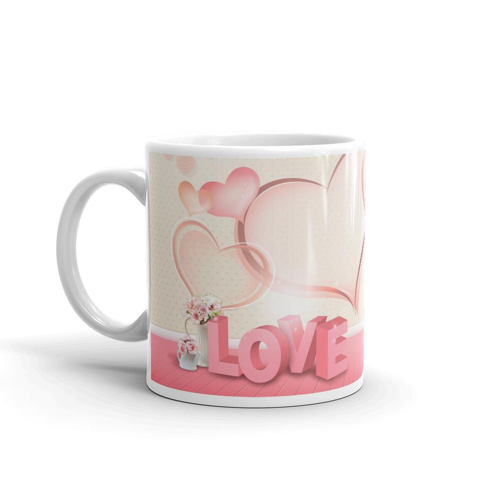 Love Heart Tea and Coffee Mug by Mister Fab - Mister Fab