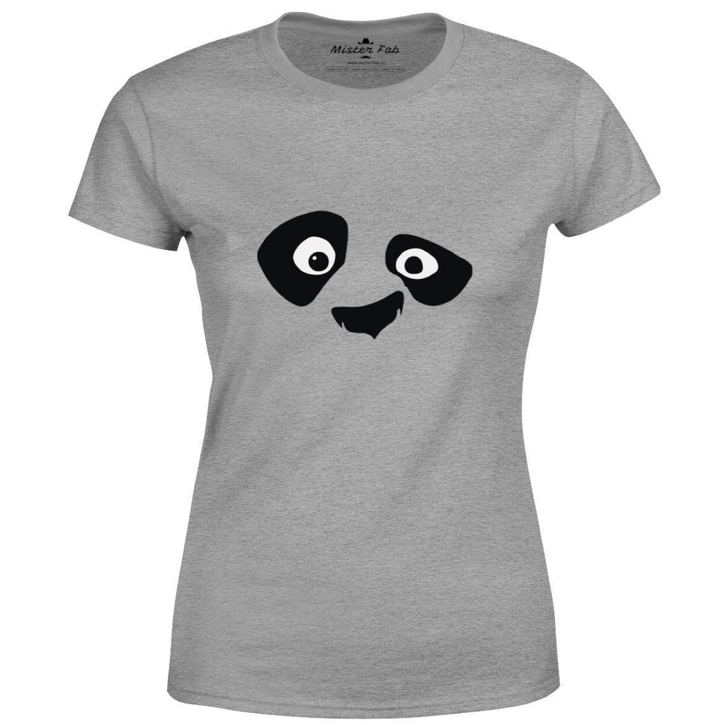 Winking Panda Women Round Neck T-Shirts - Mister Fab