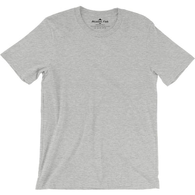 Melange Grey Plain round Neck T-Shirts - Mister Fab