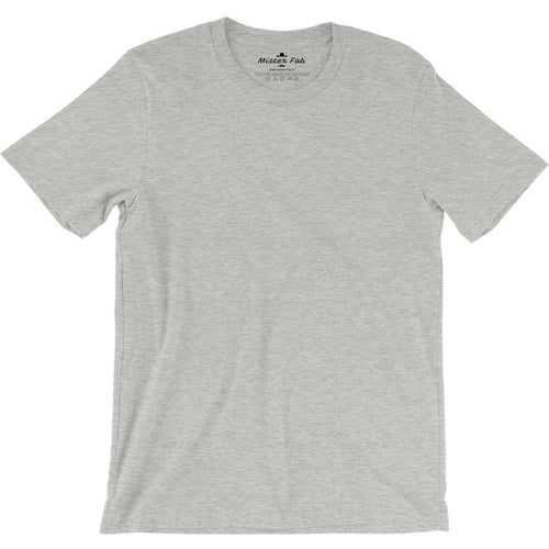 Melange Grey Plain round Neck T-Shirts - Mister Fab