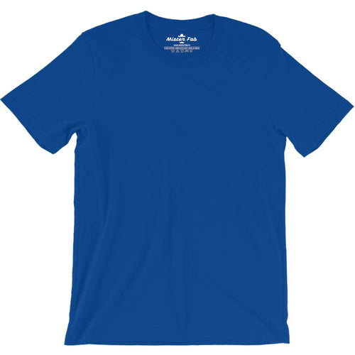 Royal Blue  Plain round Neck T-Shirts - Mister Fab