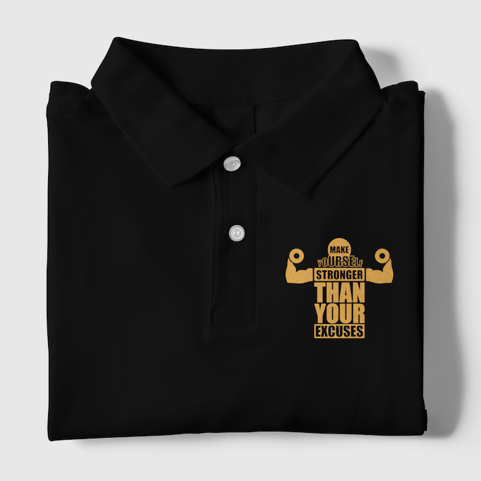Make Yourself Stronger Polo T-Shirt - Mister Fab