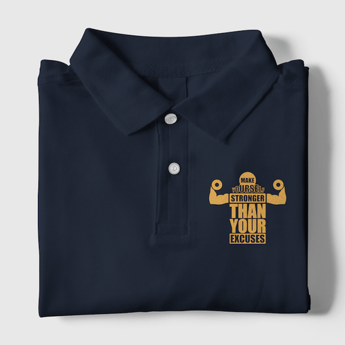 Make Yourself Stronger Polo T-Shirt - Mister Fab