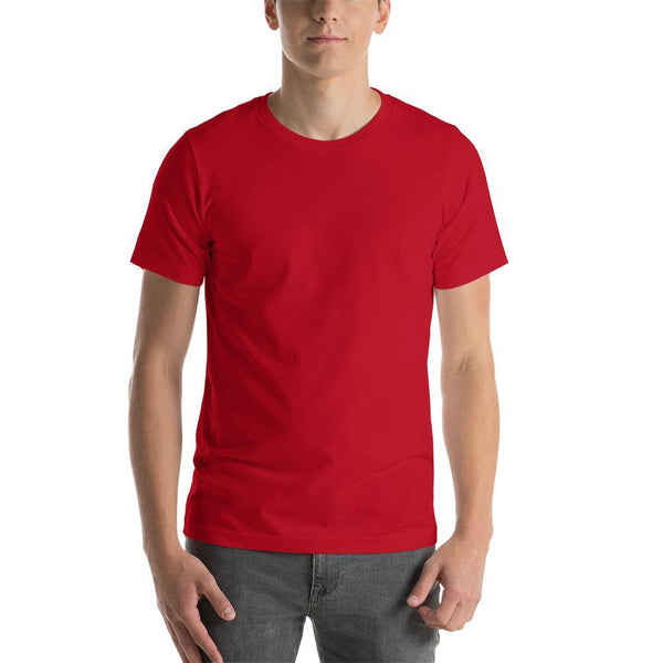 Red Plain round Neck T-Shirts - Mister Fab