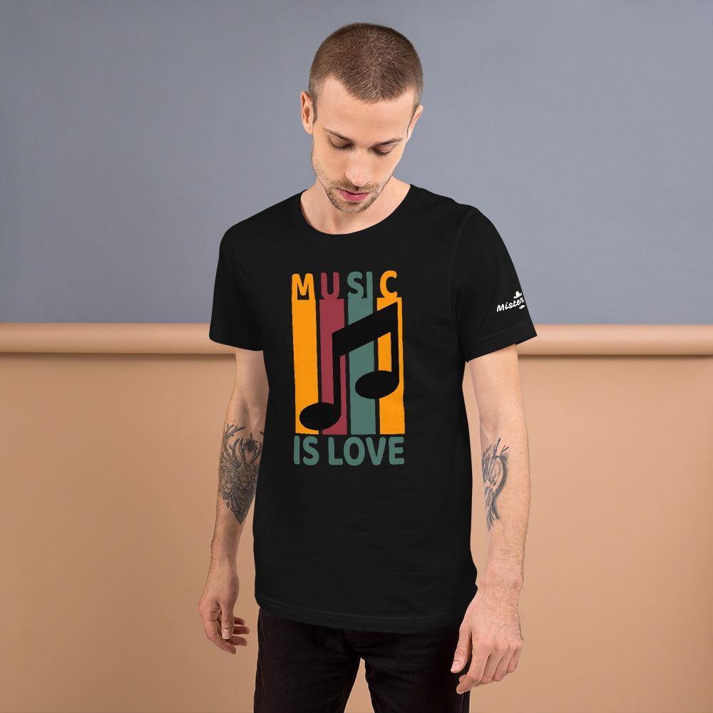Music is Love T-shirt - Mister Fab