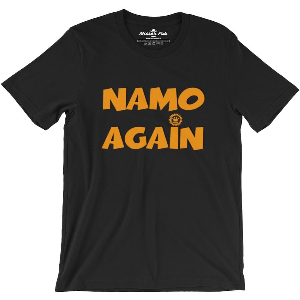 Namo Again Round Neck T-shirt By Mister Fab - Mister Fab