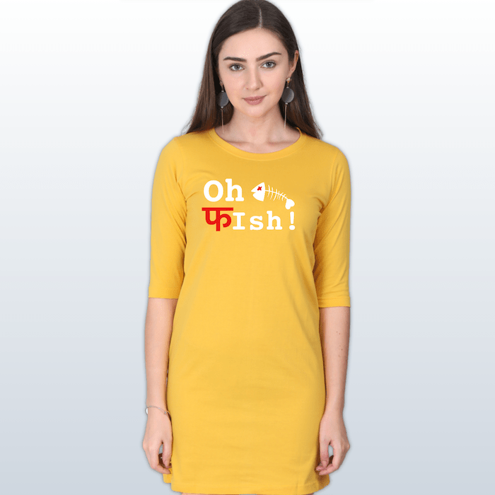Oh Fish T-Shirt Dress - Mister Fab