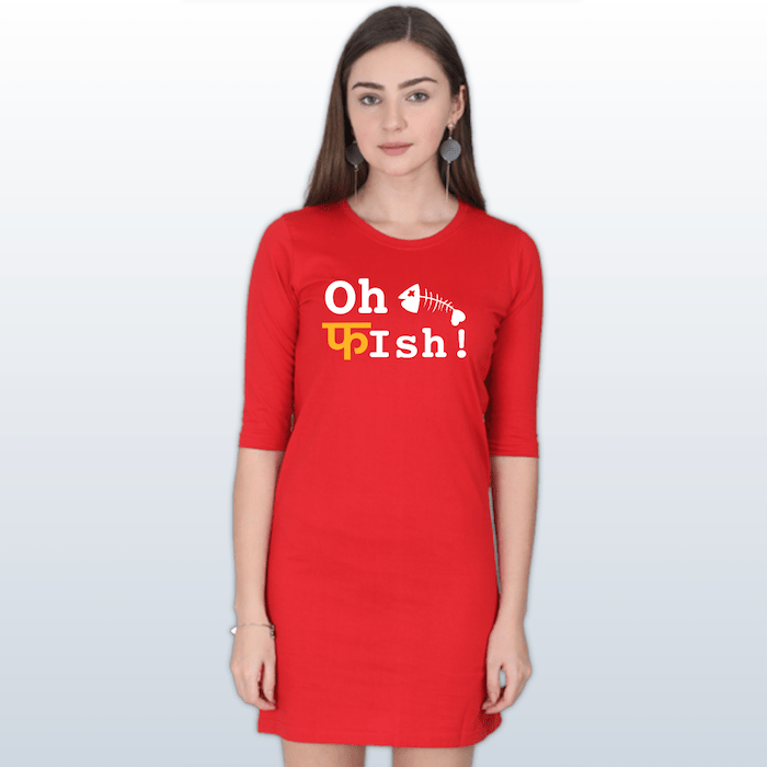 Oh Fish T-Shirt Dress - Mister Fab