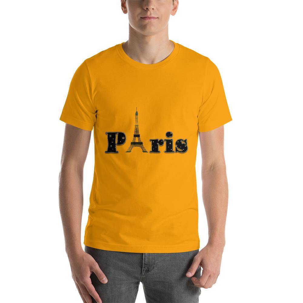 Paris Men Round Neck printed T-Shirts - Mister Fab