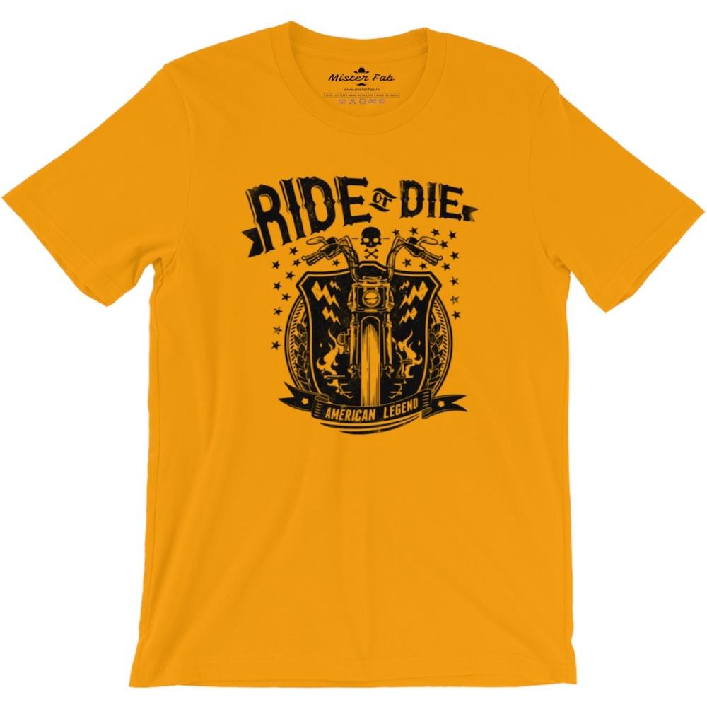 Ride or Die Men Round Neck T-shirts - Mister Fab