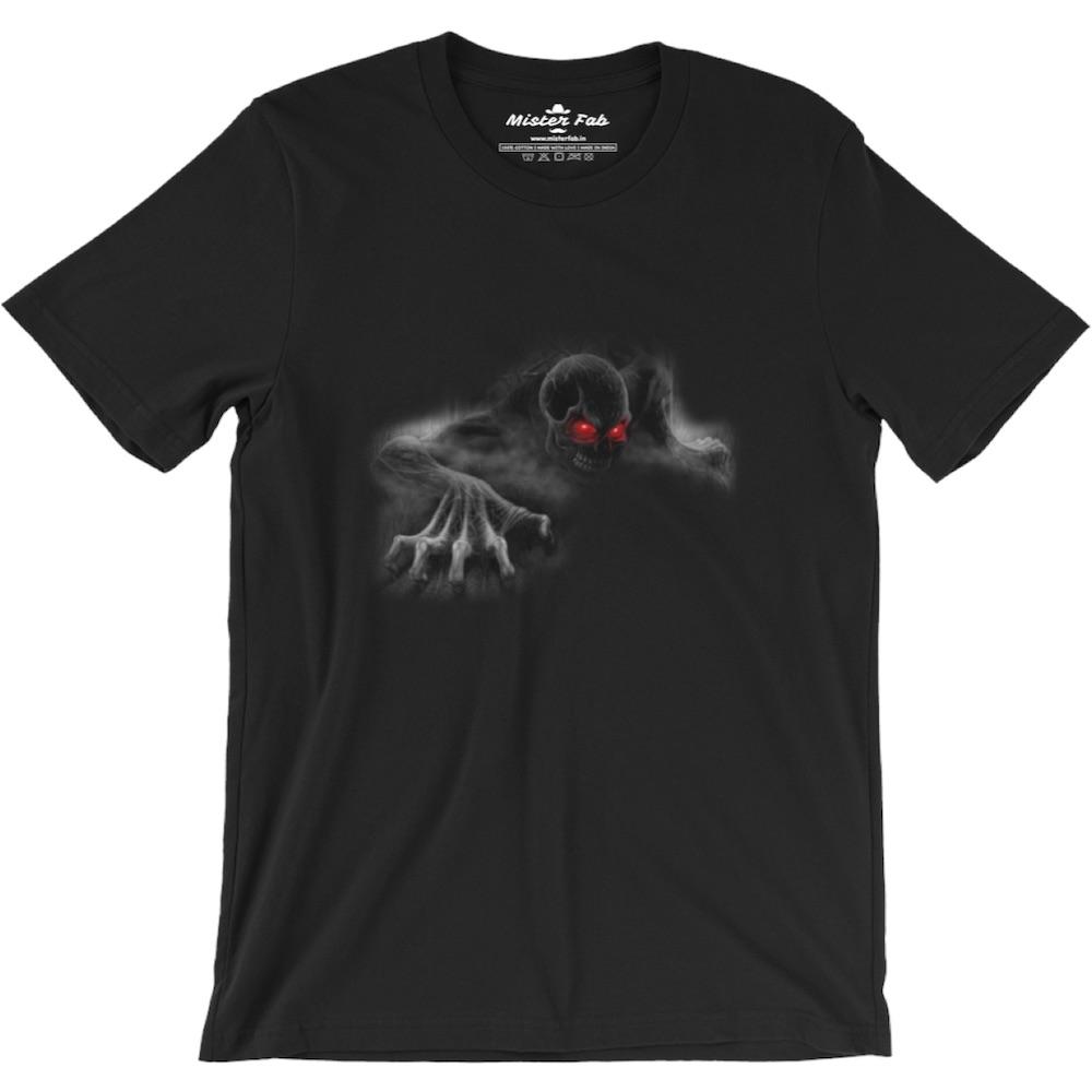 Skull Ghost Men Round Neck T-Shirts - Mister Fab