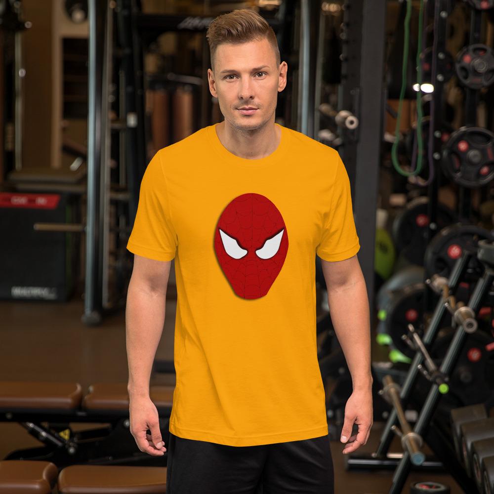 Spiderman Mask Round Neck T-Shirt - Mister Fab