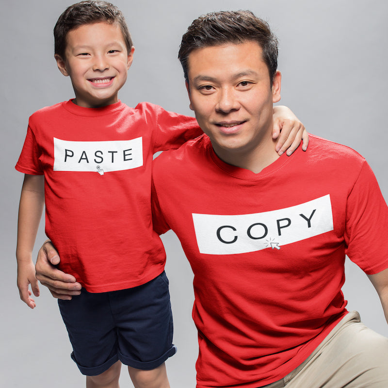 Copy Paste Dad and Son T-shirt - Mister Fab