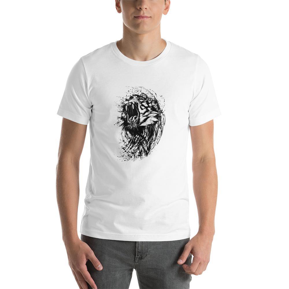 Roaring Tiger Men Round Neck printed T-Shirts - Mister Fab