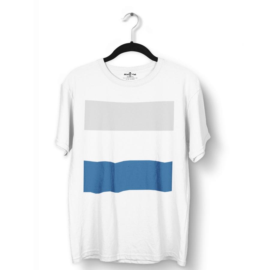 Tri Colour Block Pattern T-Shirts - Mister Fab